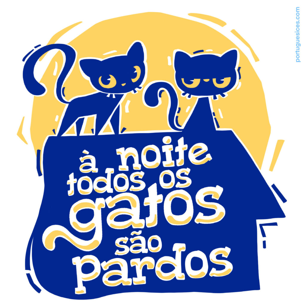 À noite todos os gatos são pardos – Portuguesices