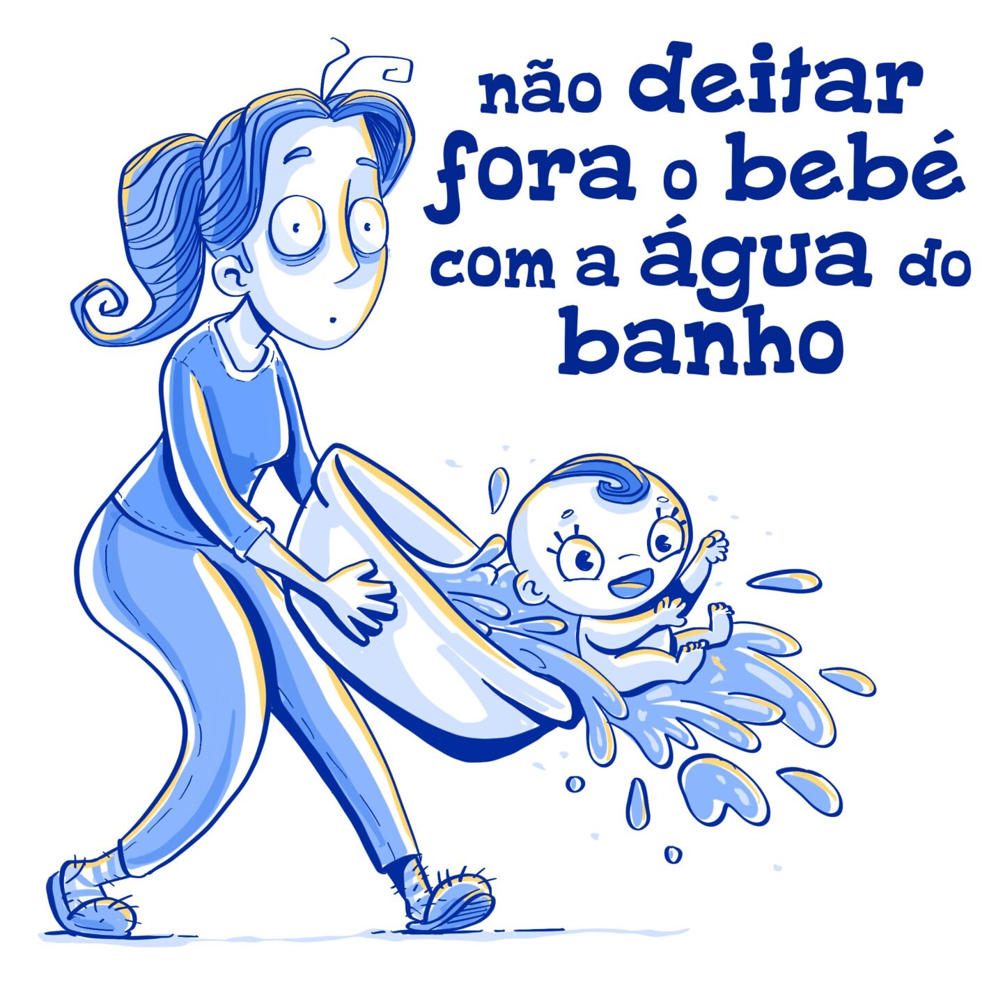 Não deitar o bebé fora com a água do banho